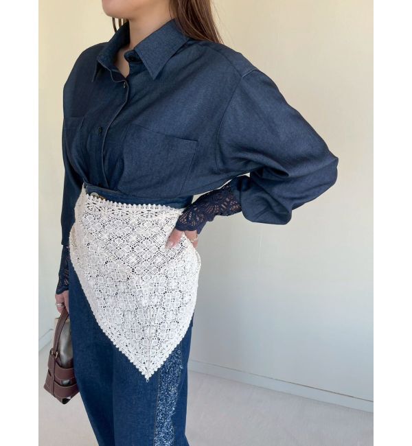 LAGUNAMOON「レースカフスシャツ」|シャツ・ブラウス|