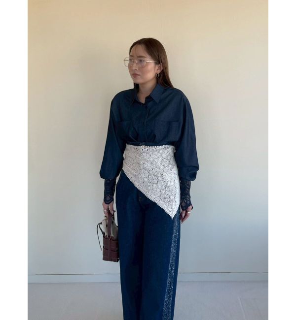 LAGUNAMOON「レースカフスシャツ」|シャツ・ブラウス|