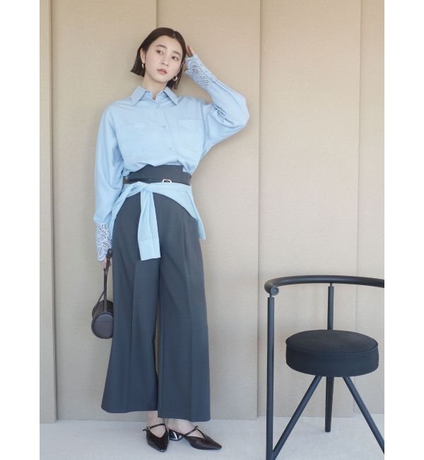 LAGUNAMOON「レースカフスシャツ」|シャツ・ブラウス|