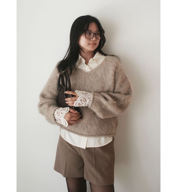 LAGUNAMOON「レースカフスシャツ」|シャツ・ブラウス|