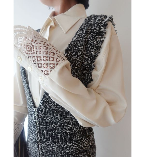 LAGUNAMOON「レースカフスシャツ」|シャツ・ブラウス|