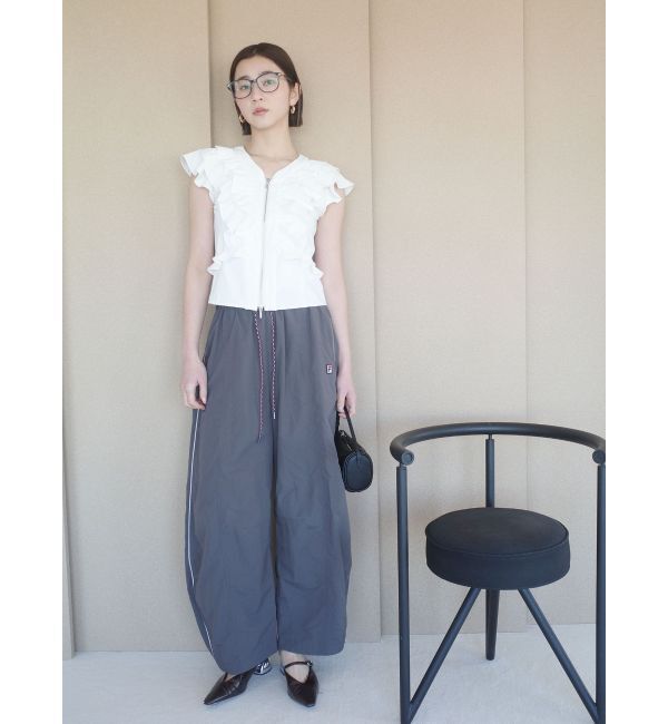 LAGUNAMOON「WZIPフリルブラウス」|シャツ・ブラウス|