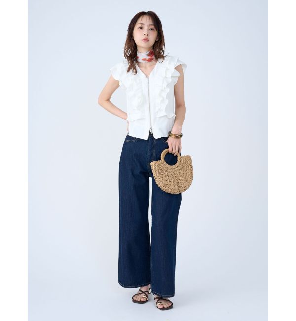 LAGUNAMOON「WZIPフリルブラウス」|シャツ・ブラウス|