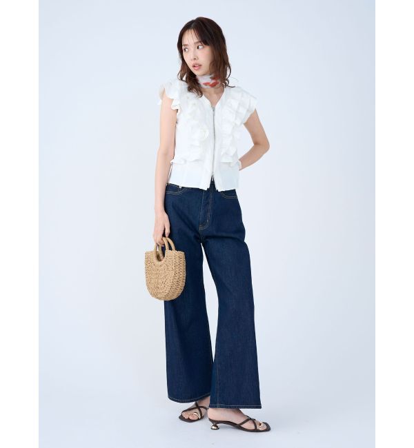 LAGUNAMOON「WZIPフリルブラウス」|シャツ・ブラウス|