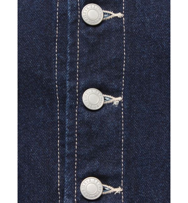 EVRIS「ヴィンテージライクデニムベスト【セットアップ着用可能】」|テーラードジャケット|