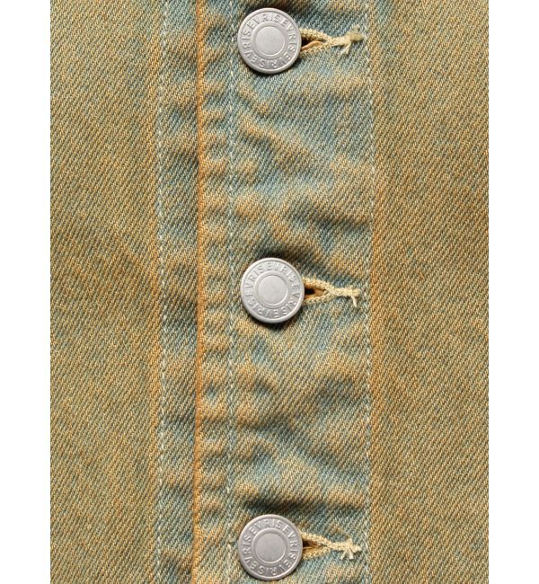 EVRIS「ヴィンテージライクデニムベスト【セットアップ着用可能】」|テーラードジャケット|