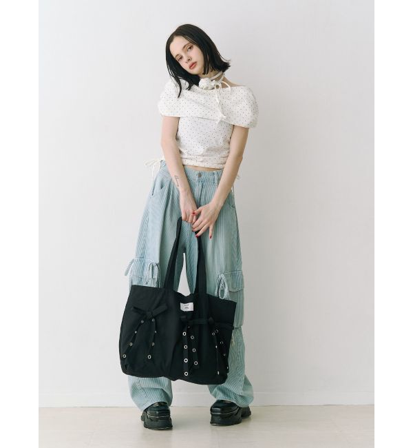 jouetie「ハトメリボンビッグトート」|トートバッグ|