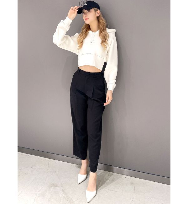 GYDA「ハイウエストタックワイドスラックスパンツ」|その他|