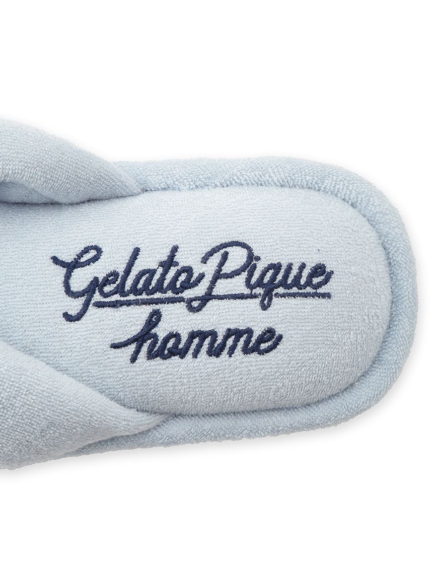 GELATO PIQUE HOMME「【HOMME】パイルワンポイントロゴ刺繍サンダル」|ルームシューズ|