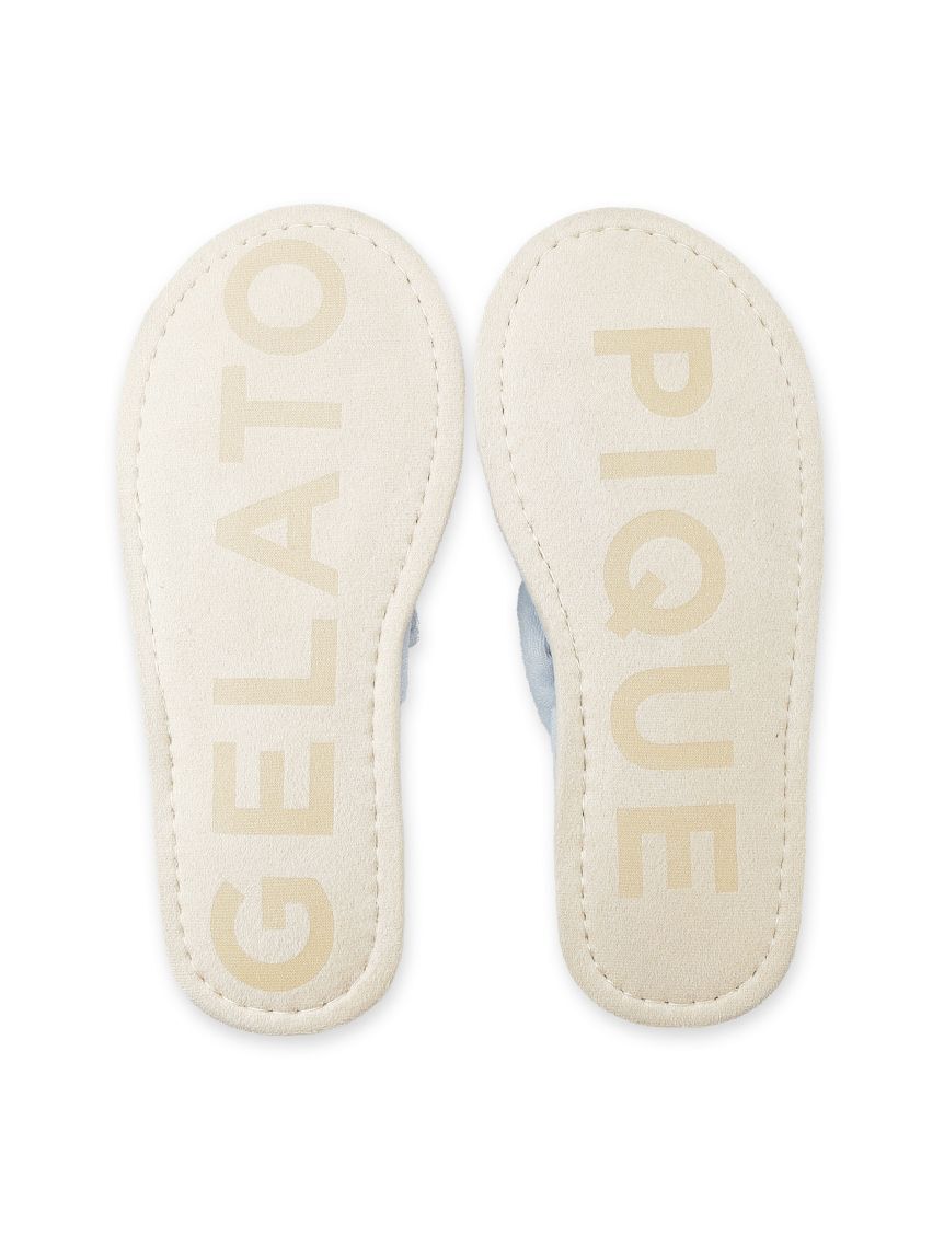 GELATO PIQUE HOMME「【HOMME】パイルワンポイントロゴ刺繍サンダル」|ルームシューズ|