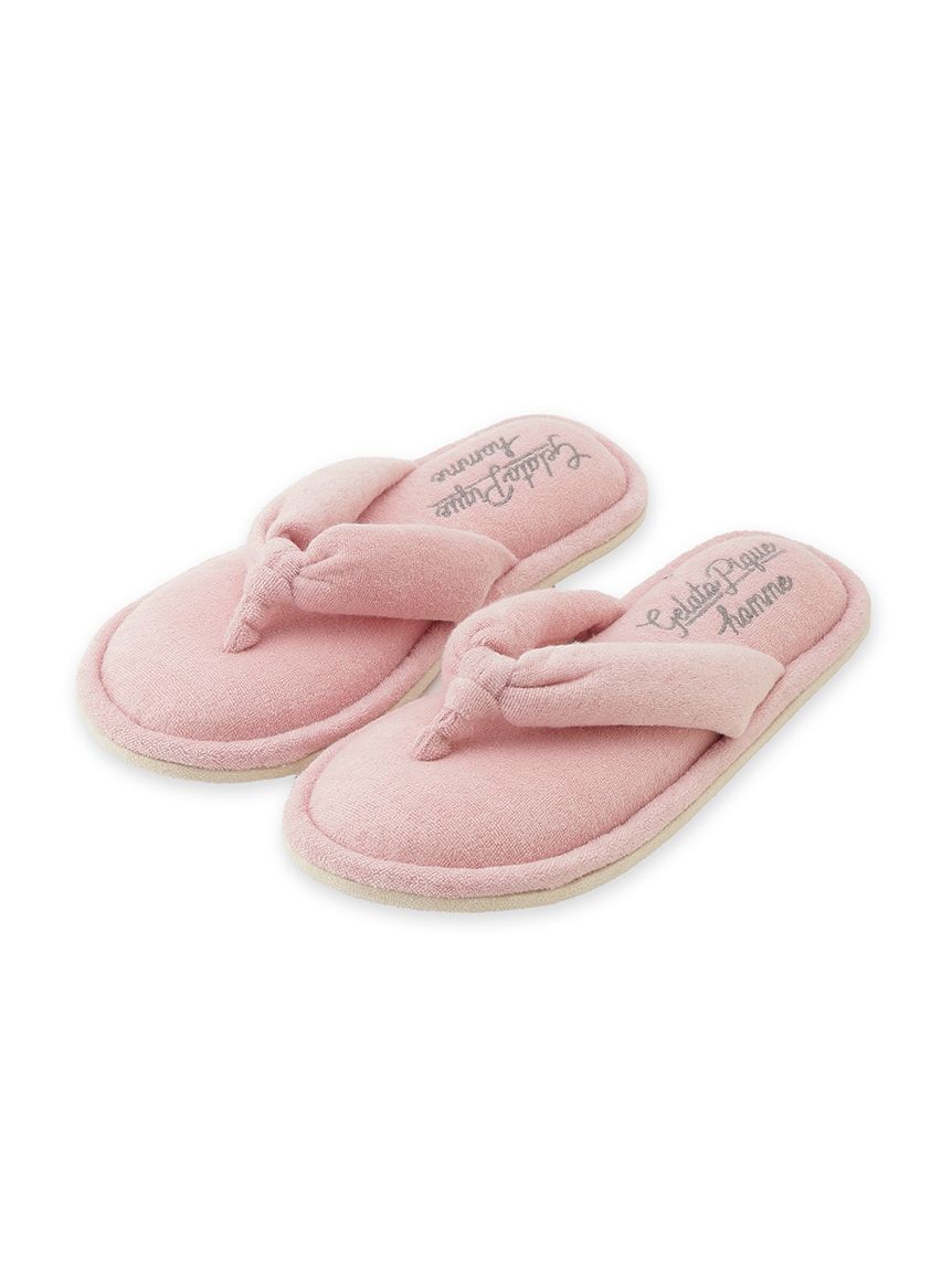 GELATO PIQUE HOMME「【HOMME】パイルワンポイントロゴ刺繍サンダル」|ルームシューズ|