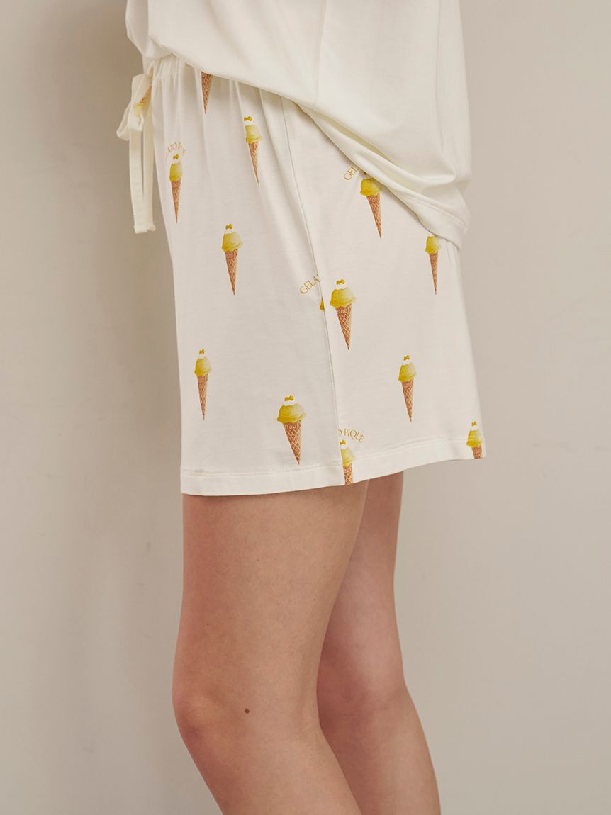 gelato pique「【接触冷感】ソルベ柄ショートパンツ」|ルームウェア|