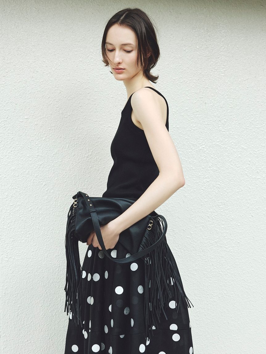 FRAY I.D「フリンジスラウチバッグ」|ハンドバッグ|