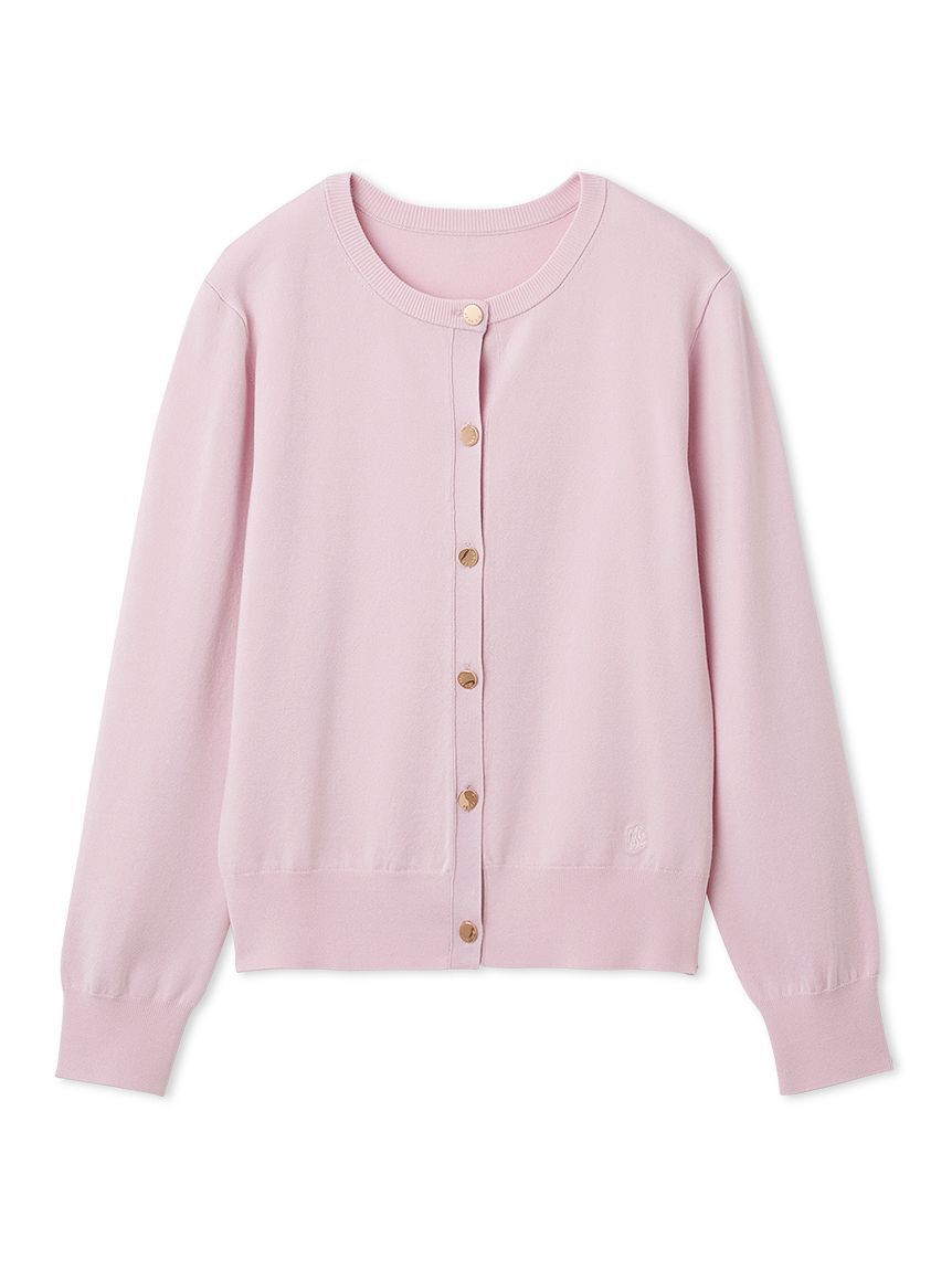 FRAY I.D「シルクブレンドクルーネック金釦ニットカーディガン／ウォッシャブル」|カーディガン|