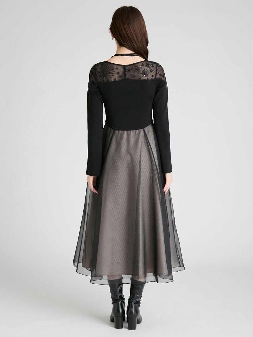 CELFORD「【YUMI KATSURA for CELFORD】コラボスターリーニットドレス」|ワンピース|