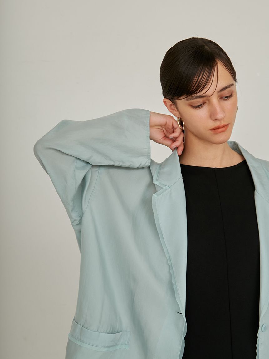 styling/「【セットアップ対応】オープンカラーシャツジャケット」|テーラードジャケット|