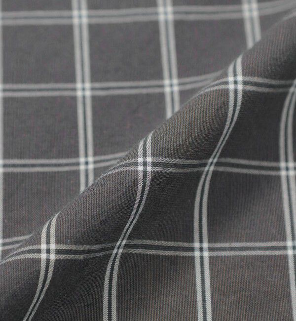 MACKINTOSH PHILOSOPHY「バッキンガムベア オーバーサイズボタンダウンシャツ モノトーンチェック」|シャツ・ブラウス|