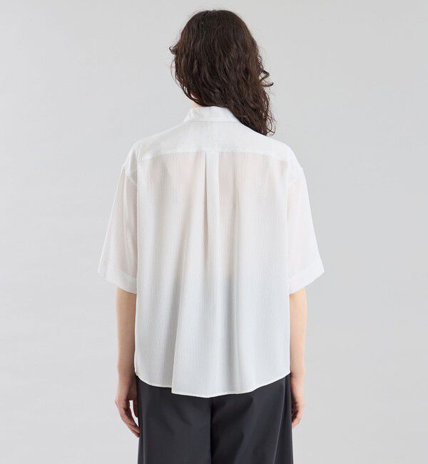 MACKINTOSH PHILOSOPHY「GREY LABEL ストライプショートスリーブレギュラーカラーシャツ」|シャツ・ブラウス|