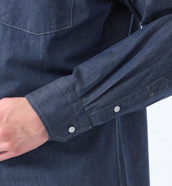 MACKINTOSH PHILOSOPHY「バッキンガムベア 長袖ボタンダウンシャツ シャンブレー/ストライプ」|シャツ・ブラウス|