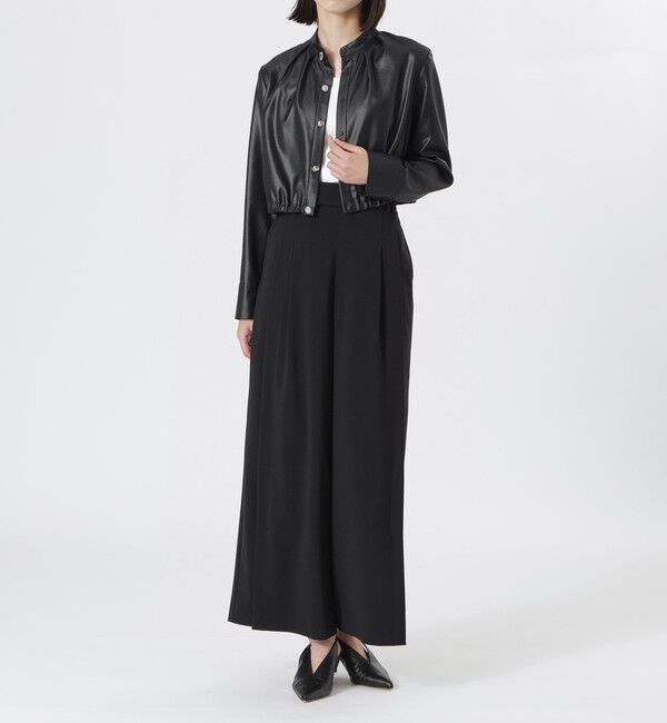  「タッククロップドバンドカラーシャツ」|シャツ・ブラウス|