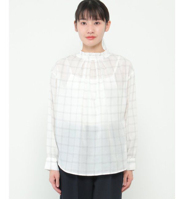 ikka「襟フリル2WAYブラウス」|シャツ・ブラウス|