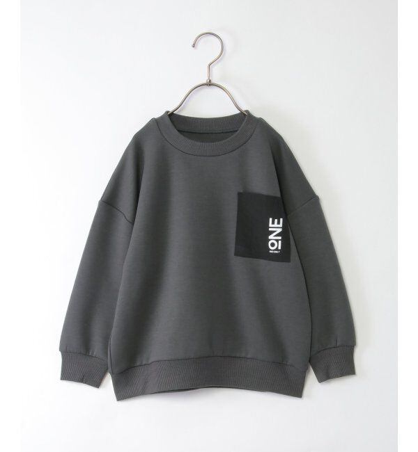 ikka kids「ダンボールプリントポケ付きトレーナー（120~160cm）」|Tシャツ・カットソー|