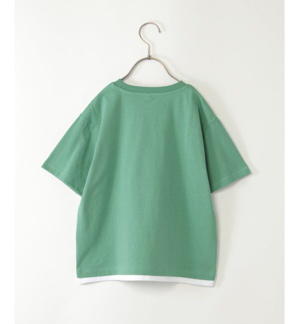 ikka kids「裾レイヤープリントT（120~160cm）」|Tシャツ・カットソー|