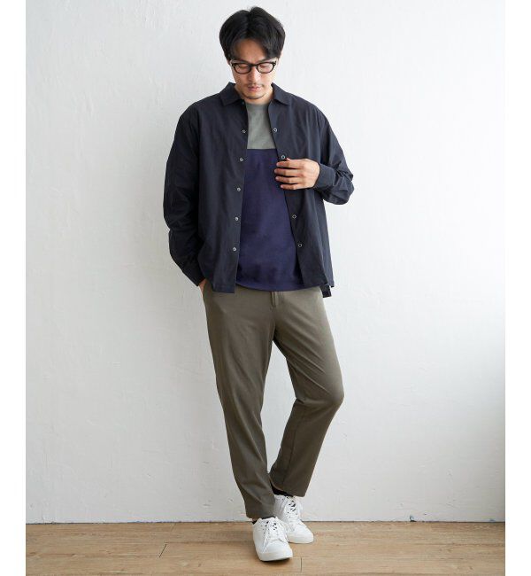 ikka「URBAN NATURE LIFE アーバンネイチャーライフ バイカラー切り替えTシャツ」|Tシャツ・カットソー|