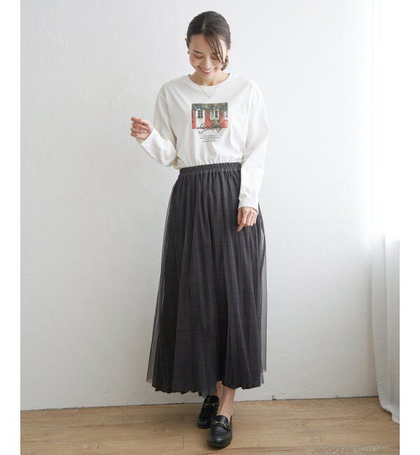 ikka「【2WAY】リバーシブルスカート」|スカート|
