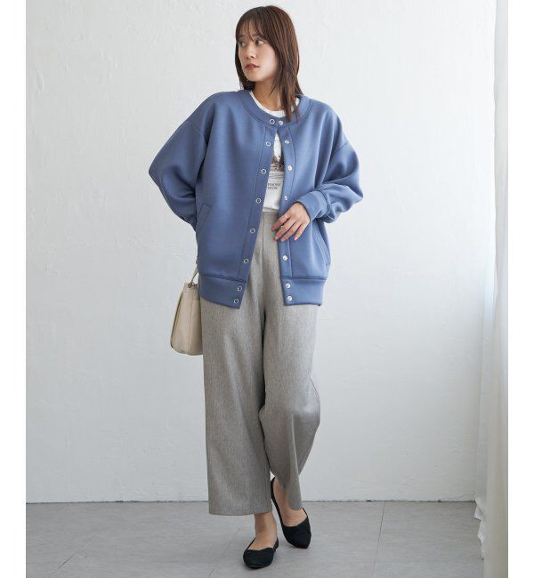 ikka「ツイルサイドベルトワイドパンツ」|その他|