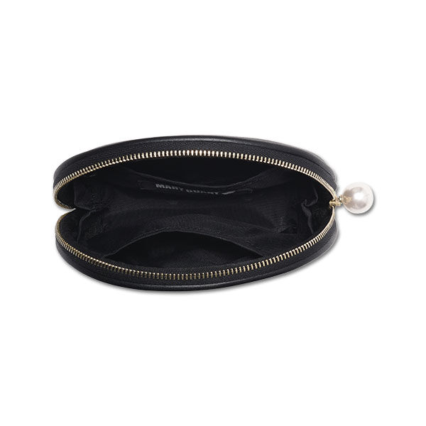 MARY QUANT「エンボスデイジーパール ラウンドポーチ」|ポーチ|