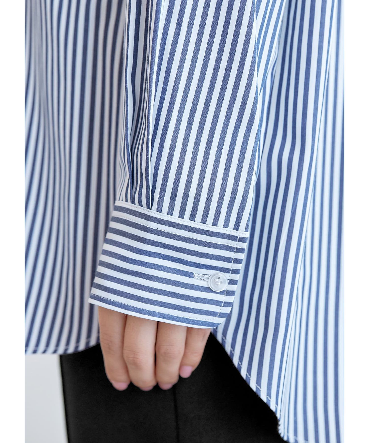 STYLE DELI「ベーシックストライプ柄シャツB」|シャツ・ブラウス|