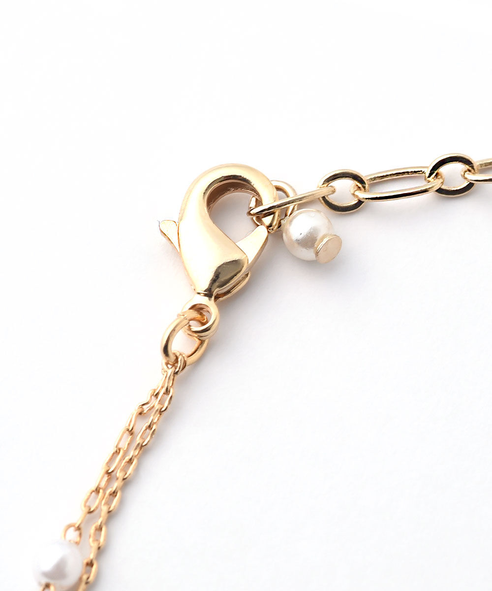 colleca la「粒パールとチェーンの2連ブレスレット」|ブレスレット・バングル|