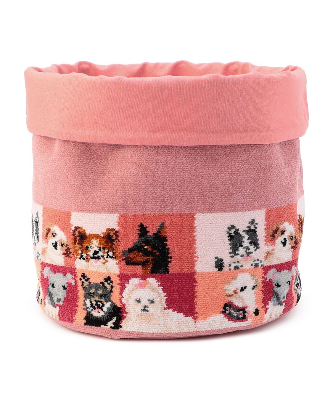 FEILER「ルック！マイドッグ　ファブリックバスケット　MDG-257079（WEB限定）」|その他|ピンク