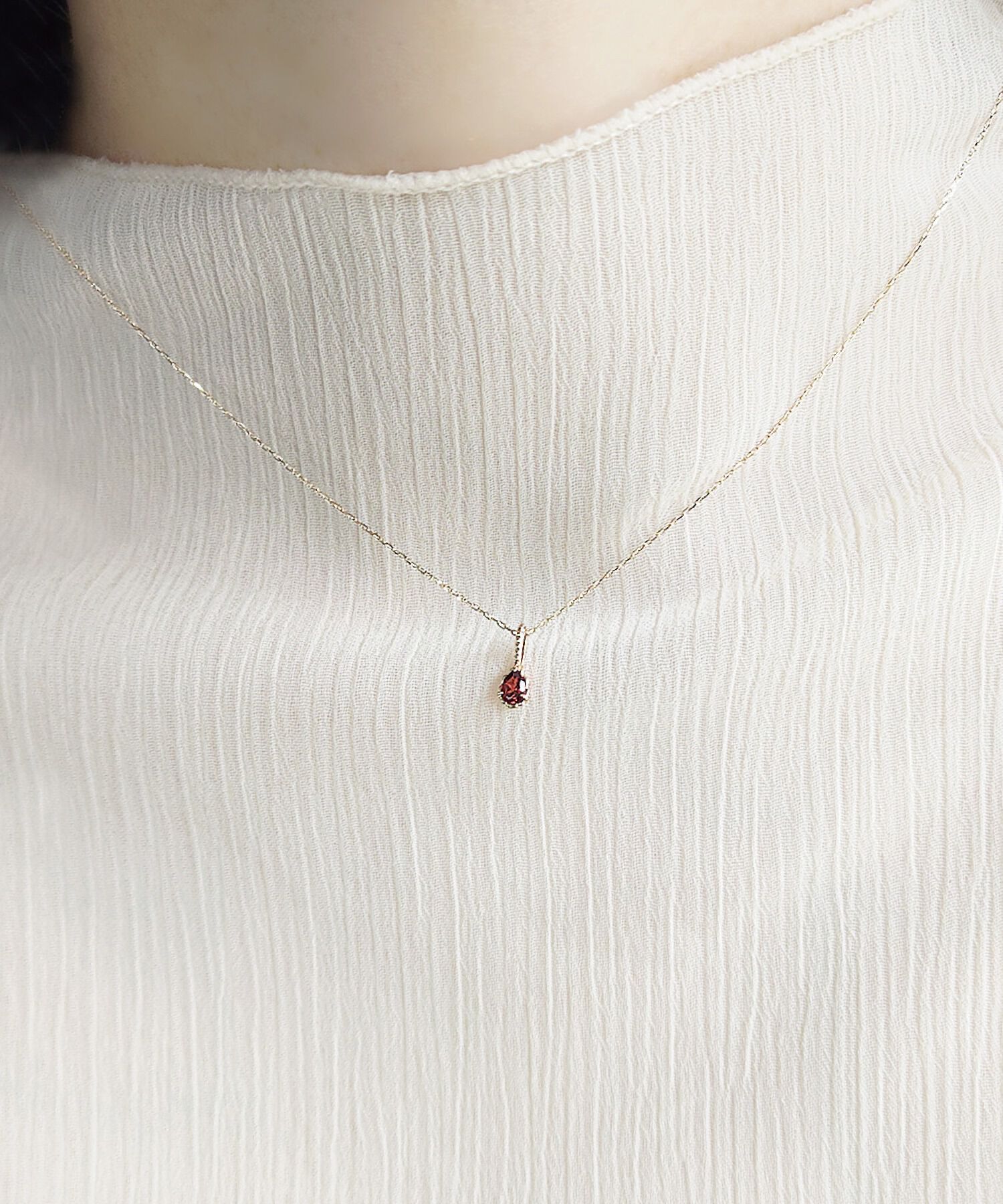 NOIR DE POUPEE「K10 誕生石チャーム【ネックレスチャーム】1月・2月・3月・6月・8月・10月・11月・12月」|ネックレス|