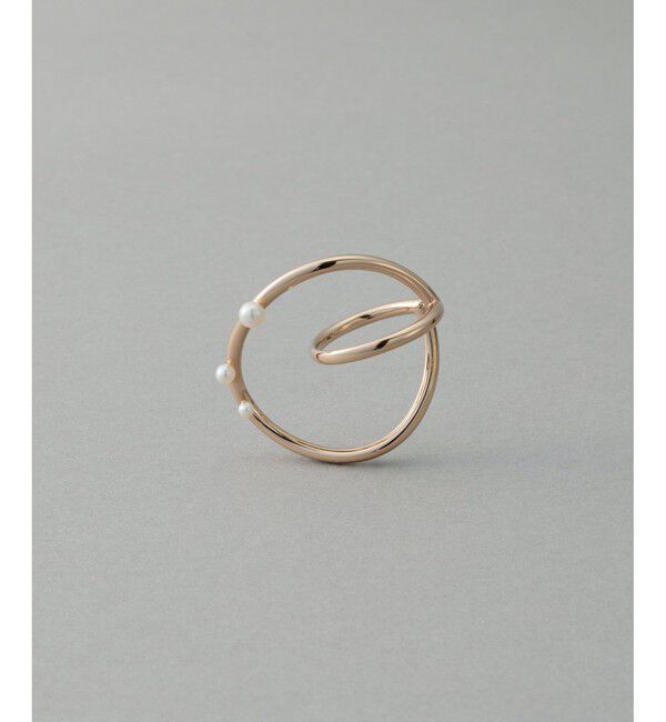 ete「[フォーム] パール イヤーカフ」|イヤーカフ|ピンクゴールド