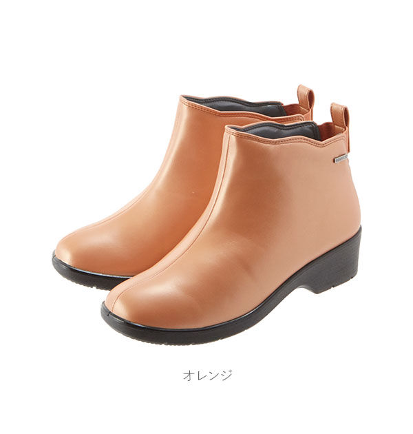 BACKYARD FAMILY「レインブーツ レディース ショート 通販 軽量 ヒール おしゃれ シンプル レインシューズ 長靴」|レインシューズ|