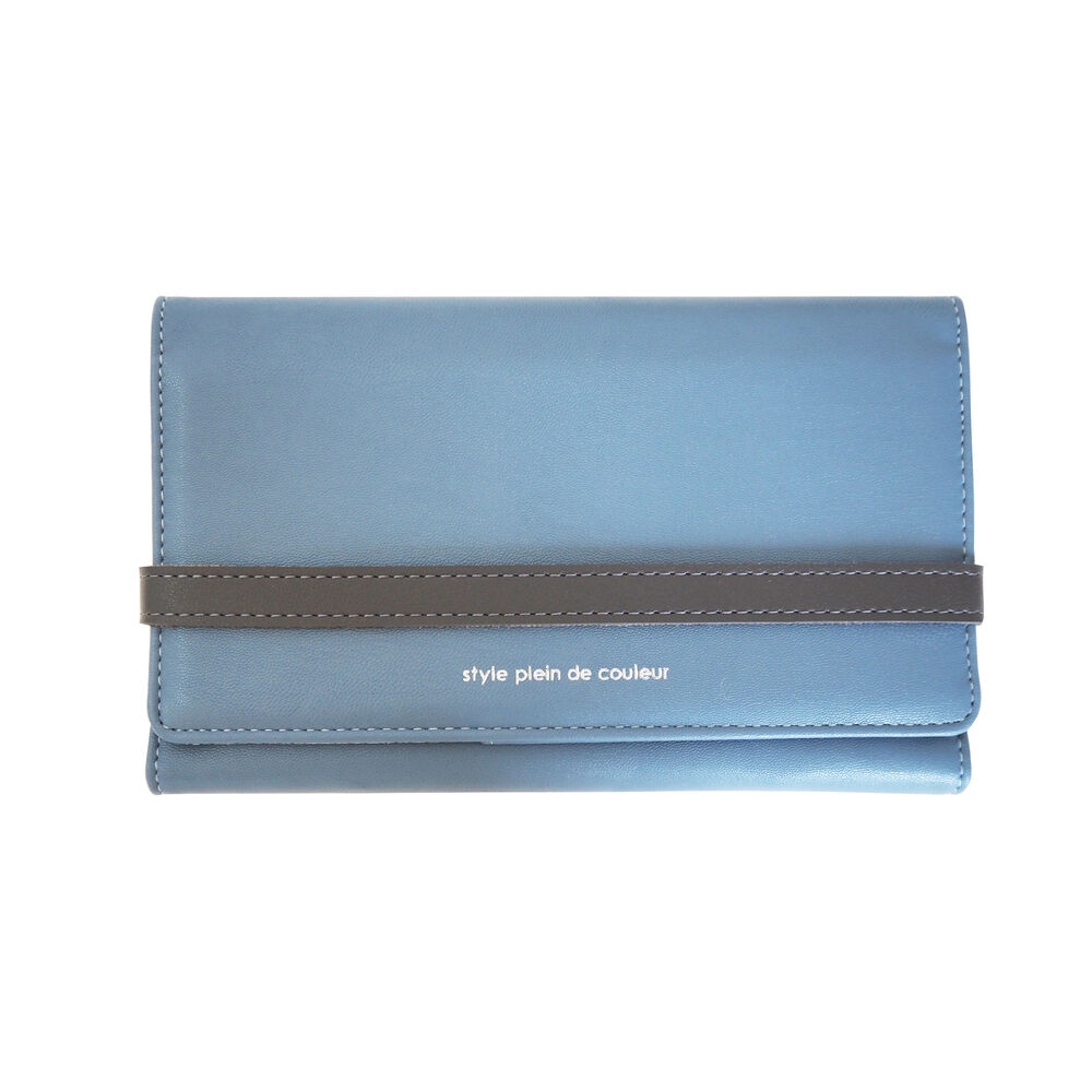 BACKYARD FAMILY「家計管理 ポーチ マルチケース ケース 通販 家計管理ポーチ 家計管理ケース パスポートケース」|ポーチ|ブルー1