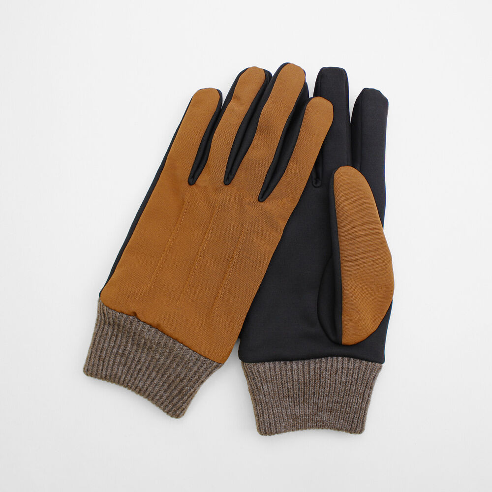 BACKYARD FAMILY「クロダ 手袋 メンズ 通販 グローブ 手ぶくろ スマートフォン対応 スマホ 対応 ナイロングローブ」|手袋|ブラウン1