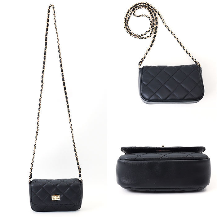 BACKYARD FAMILY「ショルダーバッグ 小さめ 通販 キルティング 斜め掛けバッグ ミニバッグ チェーンベルト」|ショルダー・メッセンジャー|