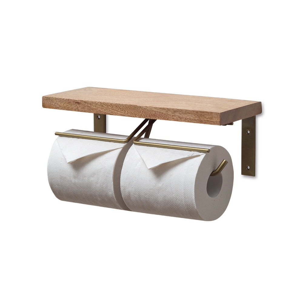 BACKYARD FAMILY「トイレットペーパーホルダー 2連 通販 トイレットペーパー ホルダー ペーパーホルダー」|トイレタリー・ランドリーグッズ|ゴールド1