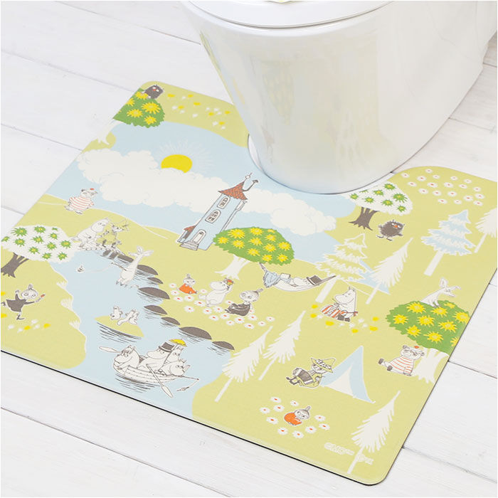 BACKYARD FAMILY「ムーミン トイレマット 通販 トイレ グッズ マット 足元マット 拭くだけ 拭ける 撥水 滑り止め」|トイレタリー・ランドリーグッズ|