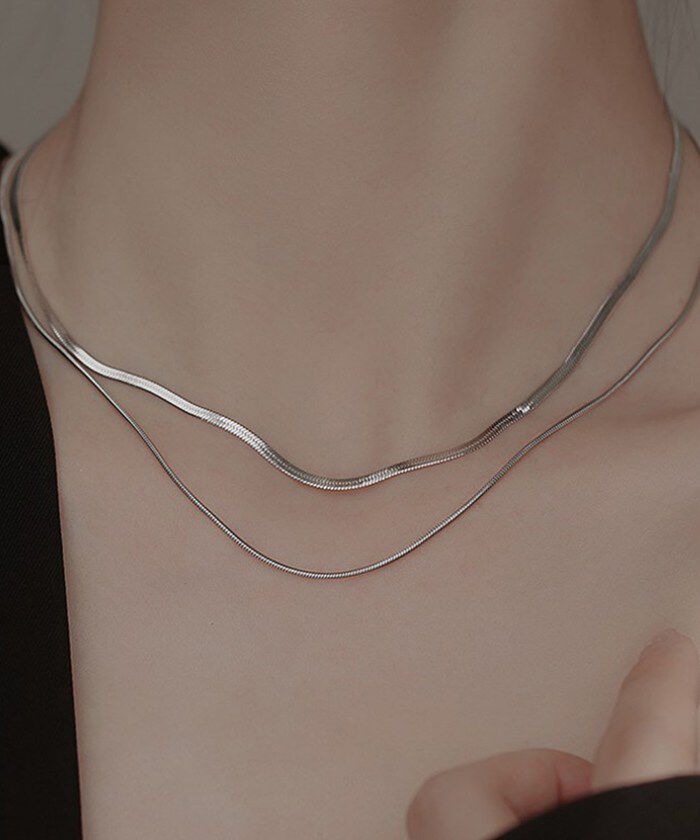 BACKYARD FAMILY「ネックレス スネークチェーン 通販 ダイヤモンドハーツ nec-0520 Diamond」|その他|