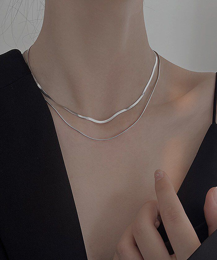 BACKYARD FAMILY「ネックレス スネークチェーン 通販 ダイヤモンドハーツ nec-0520 Diamond」|その他|