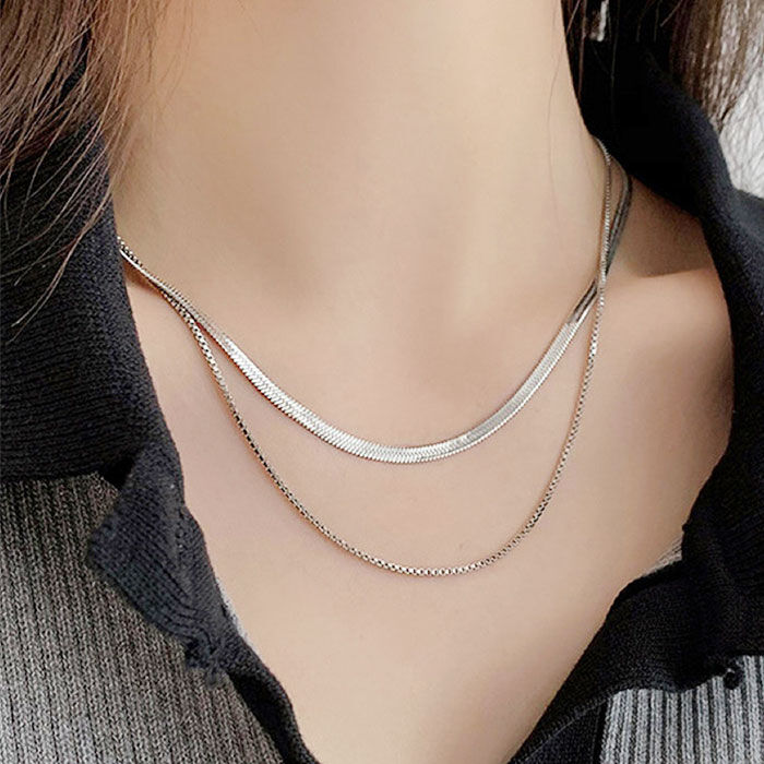 BACKYARD FAMILY「ネックレス レディース シンプル 通販 ペンダント 首飾り ジュエリー アクセサリー 二重 ダブル」|その他|