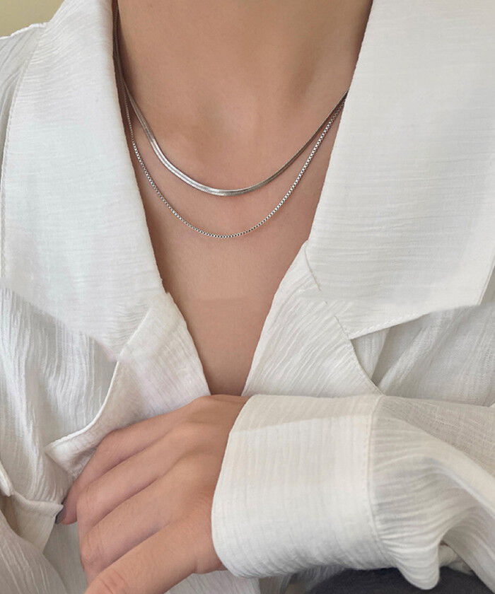 BACKYARD FAMILY「ネックレス レディース シンプル 通販 ペンダント 首飾り ジュエリー アクセサリー 二重 ダブル」|その他|