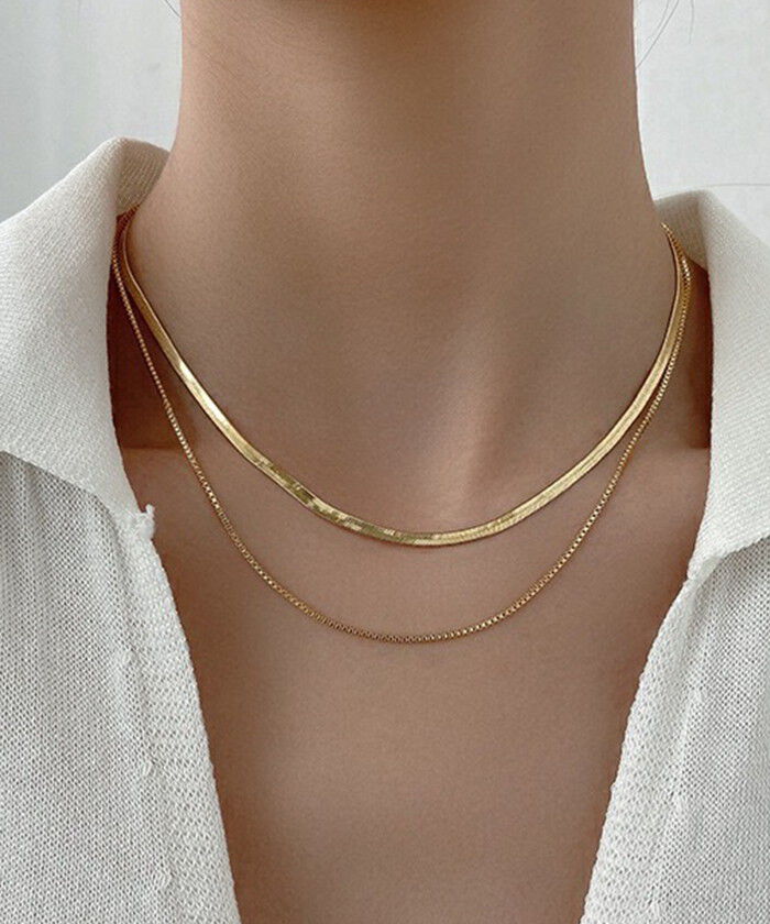 BACKYARD FAMILY「ネックレス レディース シンプル 通販 ペンダント 首飾り ジュエリー アクセサリー 二重 ダブル」|その他|