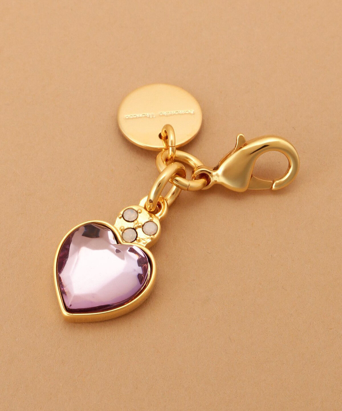 Samantha Thavasa「ハートビジュー　ファスナーチャーム」|チャーム・キーホルダー|ラベンダー