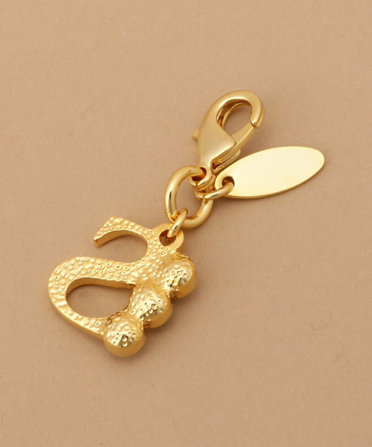 Samantha Thavasa「ビジューイニシャル ファスナーチャーム S」|チャーム・キーホルダー|