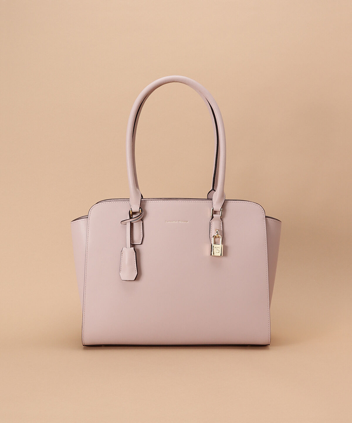 Samantha Thavasa「サマンサ スプリットミア 大サイズ」|トートバッグ|ﾋﾟﾝｸﾍﾞｰｼﾞｭ